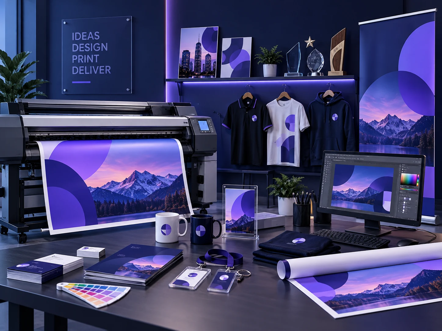 NCS Graphics professional printing and creative production workspace